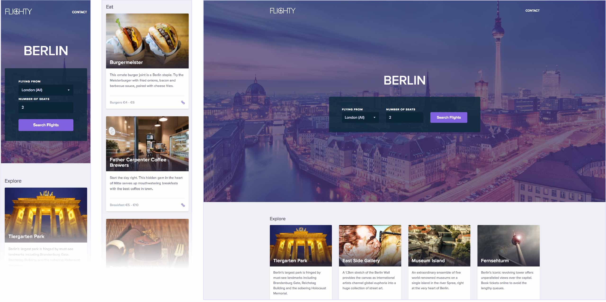 Mobile and Desktop UI