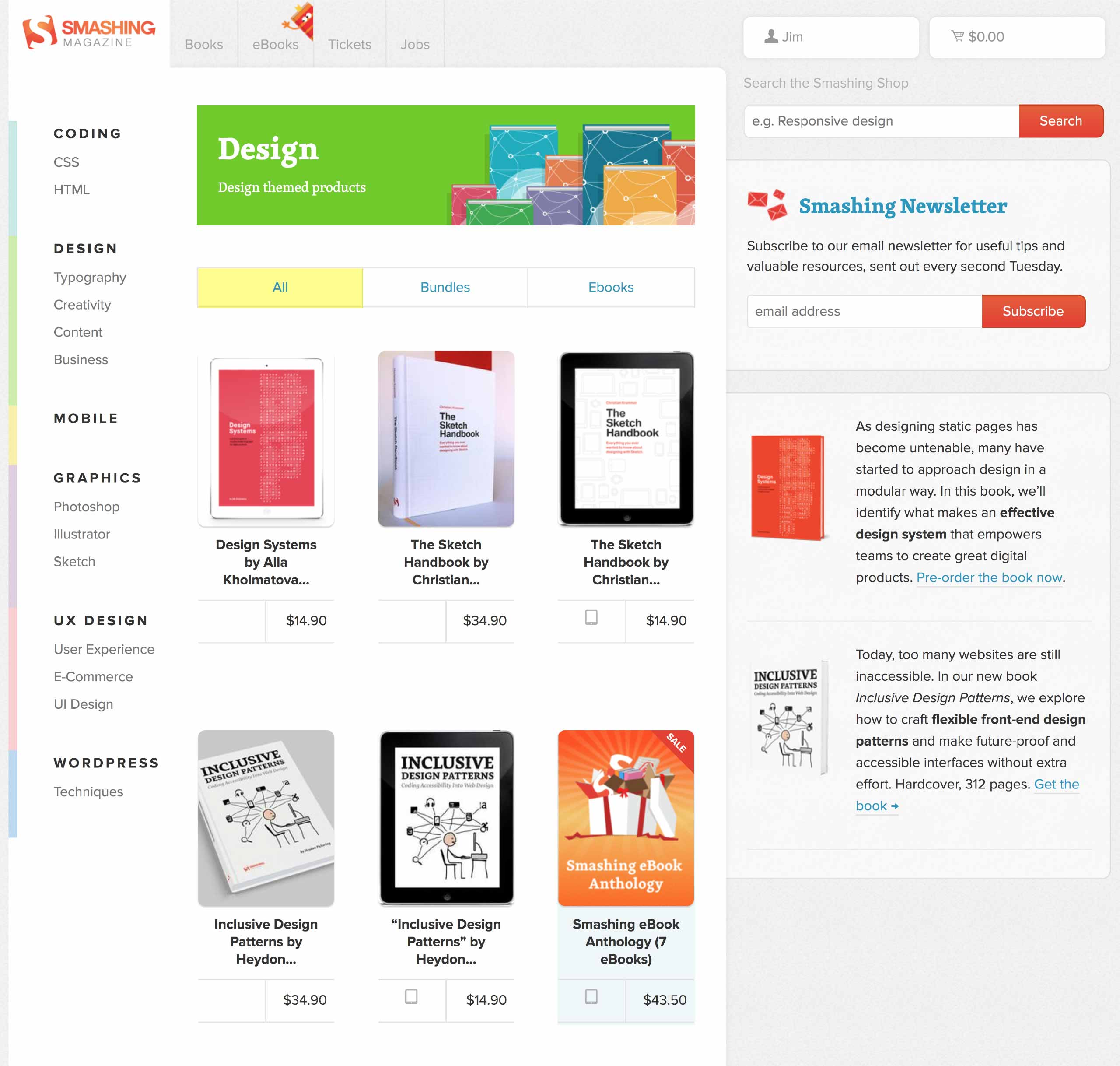 Smashing Shop Design ebooks